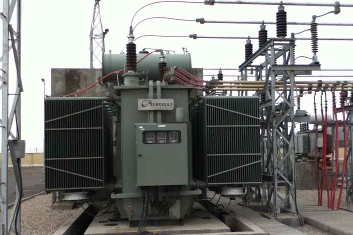 Substation at Hormozgan Power Transformer Project